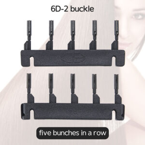 6D hair extensions buckle second generation black 02